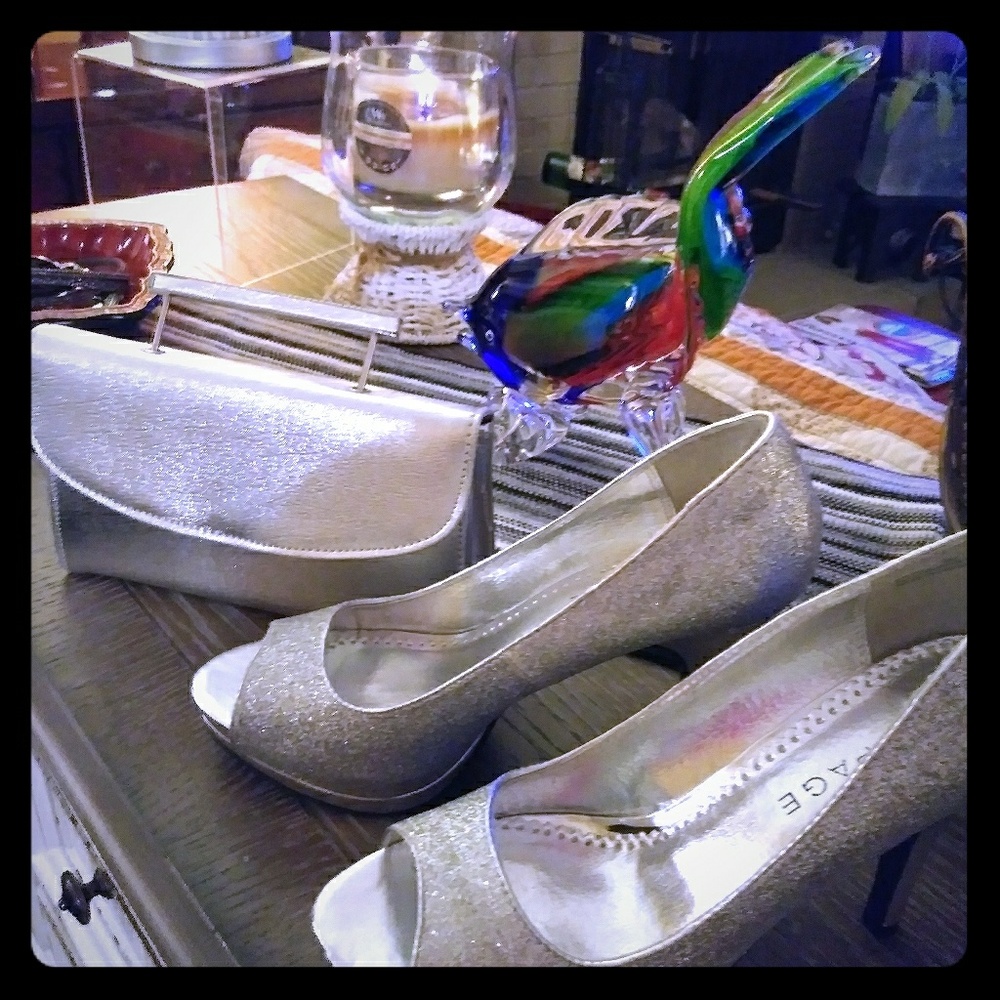 Dress shoes with purse